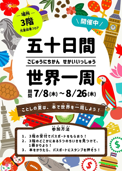 【本館展示】「五十日間世界一周」【終了しました】